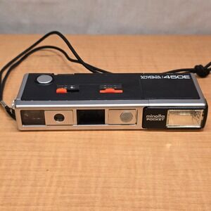 Minolta Autopack 450E Pocket Camera with‎ built-in electric flash 110 film parts
